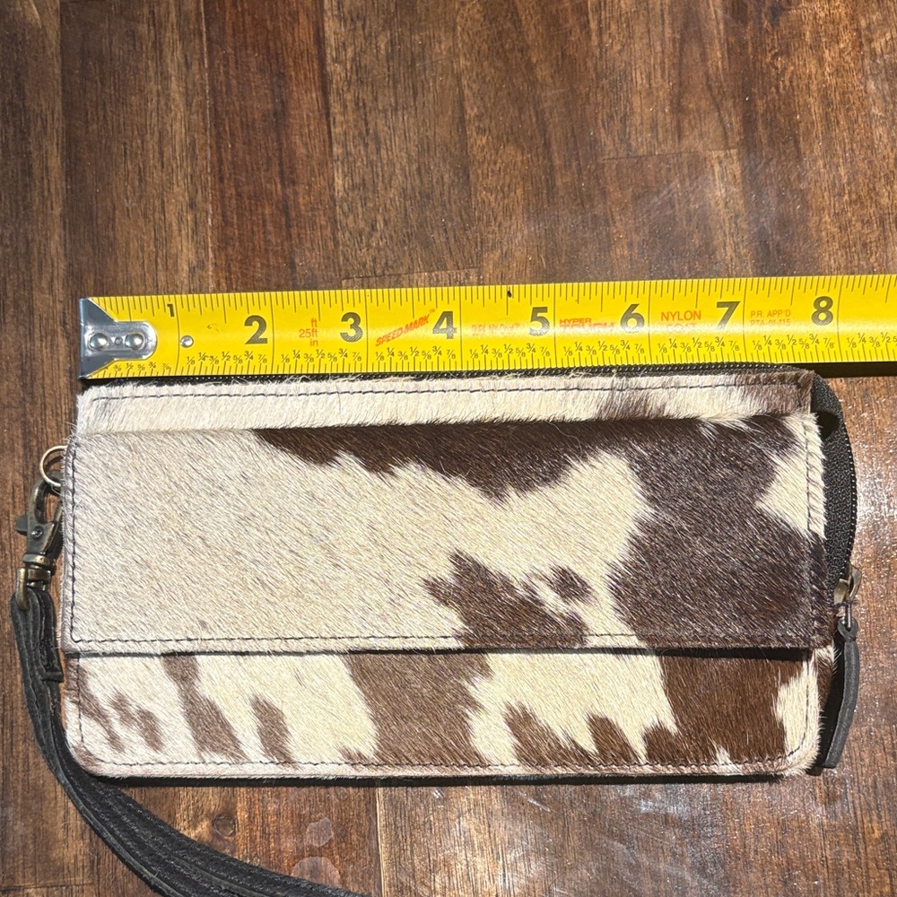 Cowhide Pattern Wristlet Wallet - image 4